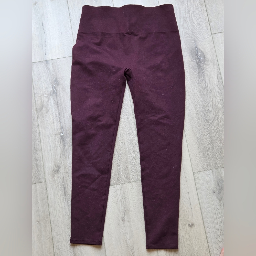 SPANX Deep Burgundy Leggings